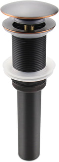 Oil Rubbed Bronze Pop UP Sink Drain, Vanity Bathroom Vessel Lavatory Faucet Drain Stopper, ORB without Overflow
