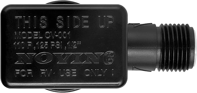 RV Vacuum Breaker Check Valve,Camper RV Black Tank Flush Check Valve,Replace Leak Vacuum Breaker on Black Tank System Loud Noise & Wet Floor,Camper Backflow Preventer Improve Freshwater 571-VAC-CHK-A