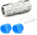 TAISHER 1PCS 316L Stainless Steel 1/4" NPT Male Check Valve,Backflow Prevention,One Way Non-Return Check Valves