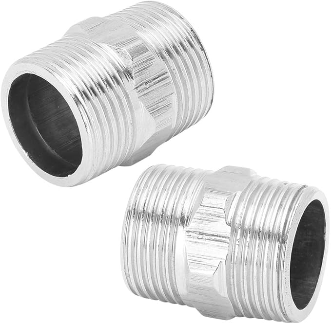 HEEPDD Steel Nipple 1in for Plumbing and Gas Applications Threaded Pipe Male Thread Connector Stainless Bathroom