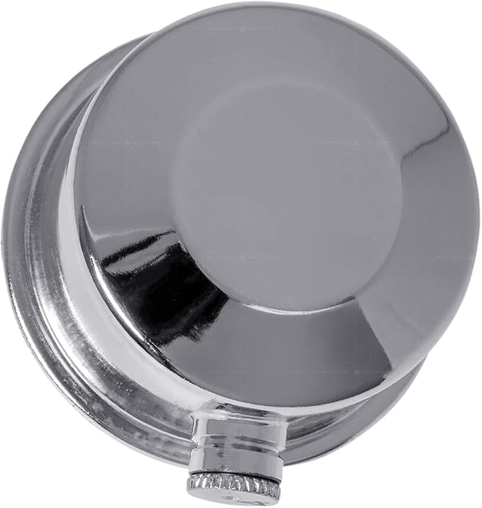 MIDLINE VALVE 1/8 Inch Air Vent No. 6, 1/8" Angled Steam Air Vent, Radiator Air Valve, Chrome Plated