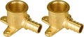 SUNGATOR 2-Pack 1/2" Pex Drop Ear Elbow, No Lead Brass, Pex Fittings 1/2 inch, NSF, UPC Certified