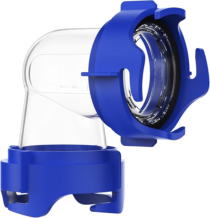DUMPMAN RV Tote Tank Adapter, 90 Degree Clear Elbow, Easy to Use Bayonet Fitting, Built-in Odor-Tight Gasket