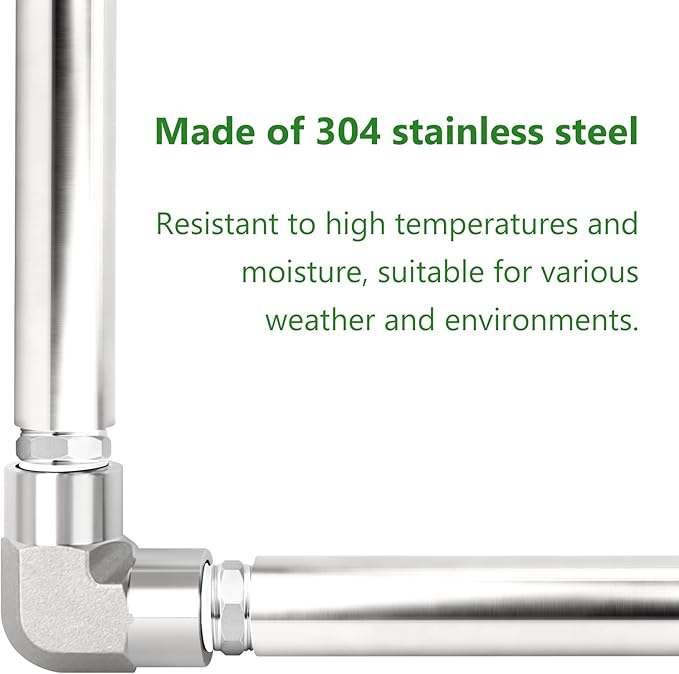 TAISHER 1PCS Stainless Steel Pipe Fittings, 1-1/2" NPT Female x 1-1/2" NPT Female Threaded, 6" Length Nipple Cast Pipe