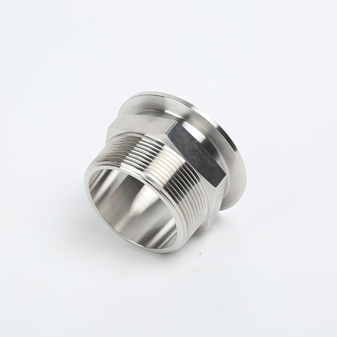 SS304 KF50 NPT Male Adaptor thread 2" NW50 KF Male coupling ISO-KF50 X NPT 2"