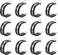 uxcell 1-1/2"(38mm) Cable Clamp, 304 Stainless Steel Rubber Cushioned Insulated R Shape Metal Clamp Tube Holder for Pipe Hose Wire Cord Installation 12Pcs