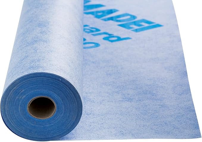 Mapei 2850230 Mapeguard WP 200 Uncoupling Crack Isolation Waterproofing Membrane 323 Sq Ft Roll (3.3 Feet x 98.5 Feet), for Ceramic Tile and Stone Tile 0.02 Inch Thick Underlayment (94502-30)