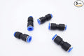 Push to Connect Fitting 8mm Tube OD x 4mm Tube OD Reducer, Pneumatic Air Water Straight Union Two Way Connector/Coupler (Pack of 5)