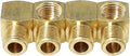 4PCS 90 Degree Street Elbow Brass Pipe Fitting 1/8 Inch NPT Female to 1/8 Inch NPT Male Elbow Fitting for Gas and Refrigeration and Hydraulic Application