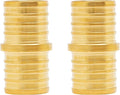 SUNGATOR 2-Pack 1" Pex Coupling, No Lead Brass, 1 Inch Pex Fittings