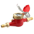 Watflow DN20 Water Meter 3/4" NPT,AWWA C708 Certification Gallon Water Flow Meter with Pulse Output, Hot Water Meter for Garden/Home/Apartment, Horizontal Install.