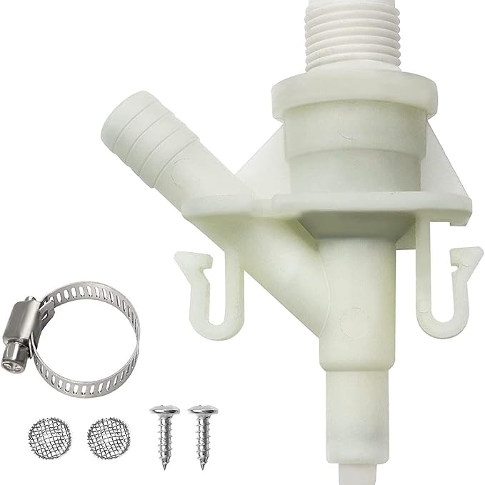 Upgraded RV Toilet Water Valve Replacement Kit for Dometic Toilets 300, 310, 320-385311641 RV Toilet Parts, Freeze-Resistance & Leakage-Resistant, for Camper Pedal-Flush Toilet