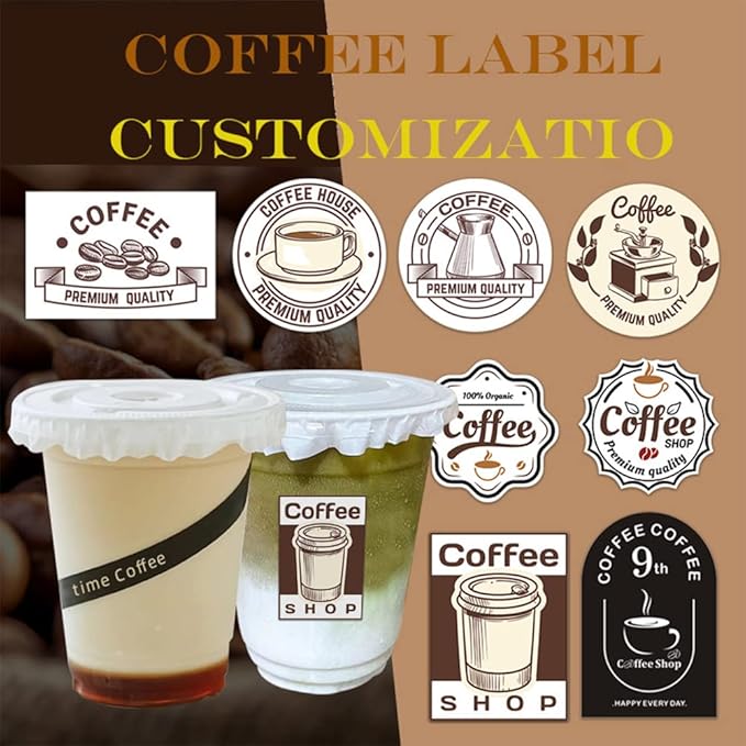 100-500 Pcs Custom Stickers Personalized Labels with Any Design Image Logo Text for Business Logo Thank You Labels,1/2/3/4 inch Customized Stickers(Fancy Frame-2)