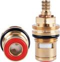 013787-45 Ceramic Cartridge Assembly Replacement for T&S Brass Faucets, Pressure 20PSI-125PSI, Temperature 40F-140F (Hot)