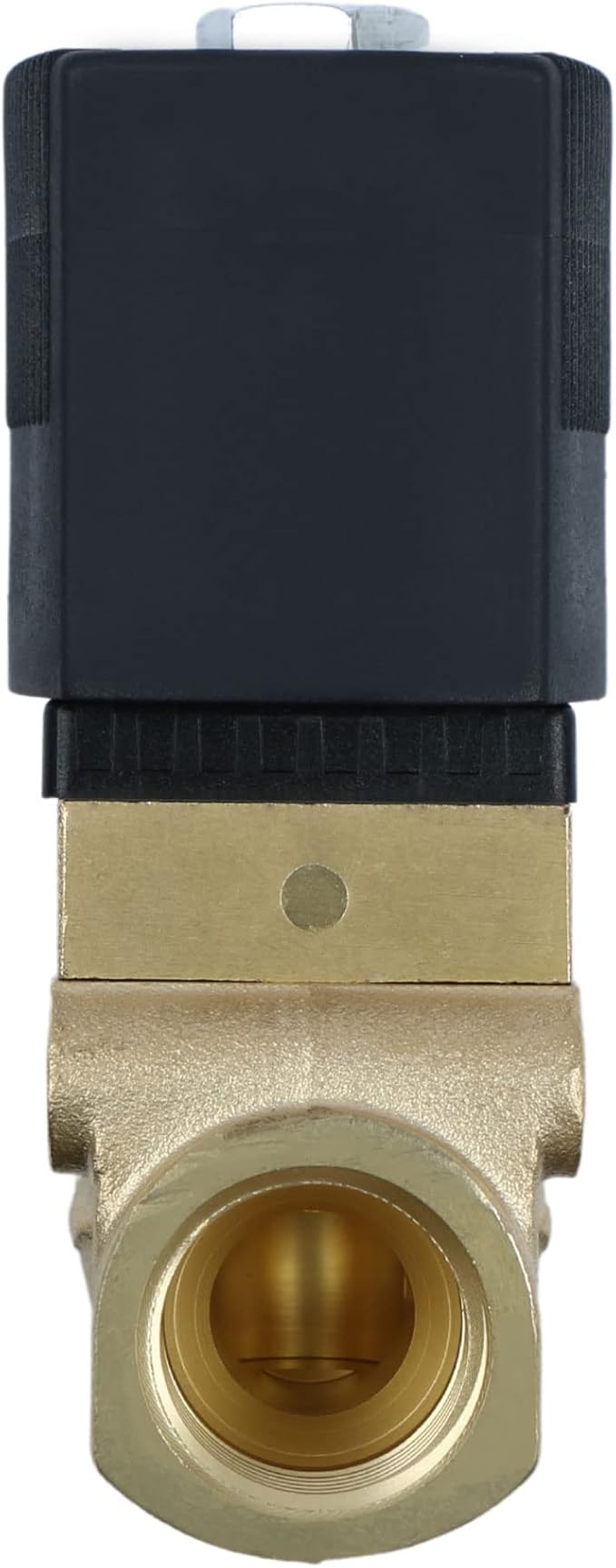 U.S. Solid 1/2" High Pressure Solenoid Valve, 12V DC, Brass, 50 bar, 300°F - Heat-Resistant, High-Pressure Valve for Industrial Use, Water, Gas, Oil and Fluid Control