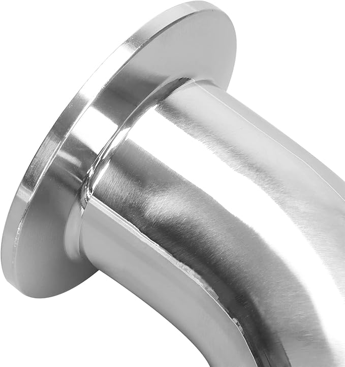 DERNORD 1.25" Tube OD Elbow 180 Degree Sanitary Pipe Fitting SS304 Tri Clamp 1.5 Inch