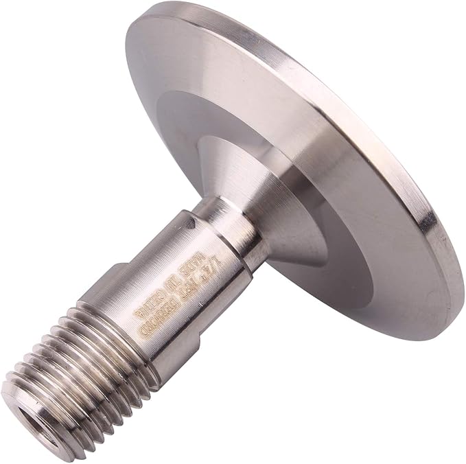 DERNORD 1.5''Tri clamp Adapter to 1/4 inch MNPT Thread Ferrule Sanitary Pipe Fitting