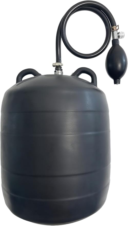 Inflatable Pipe Plug Balloon for Sealing and Testing of Sewer Pipes, Plumbing Pressure Bladder with Air Pump - Plumbing Test Ball for Sewer Test, Water Shut Off & Temporary Blocking (8P Inch)