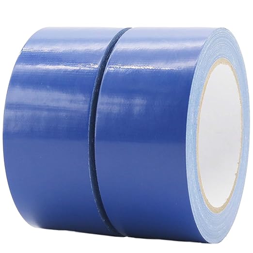 ROSEUP 2 Pack Duct Tape Heavy Duty,7.5 Mil Thickness,2 Inches x 30 Yards,Flexible,No Residue,Waterproof and Tear by Hand,Multi-Use for Indoor & Outdoor, Blue