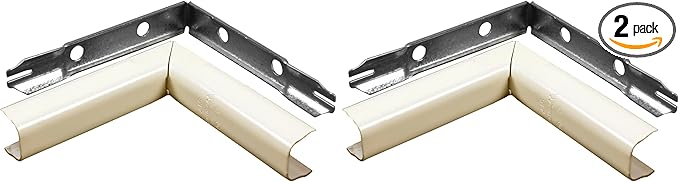 legrand B-7 Metal Raceway Inside Elbow, 1 Count (Pack of 2), Ivory