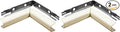 legrand B-7 Metal Raceway Inside Elbow, 1 Count (Pack of 2), Ivory