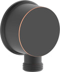 SA-0045-ORB Round Handheld Shower Wall Supply Elbow, Wall-Mount Hose Connector, without Shower Head and Hose,Oil Rubbed Bronze Finished