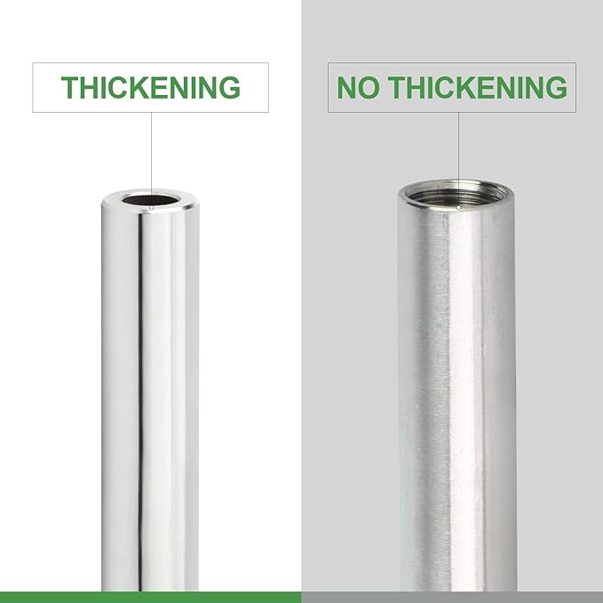 TAISHER 2PCS 304 Stainless Steel Pipe Fittings, 1/4" NPT Male Threaded, 4" Length Weld Nipple Cast Pipe
