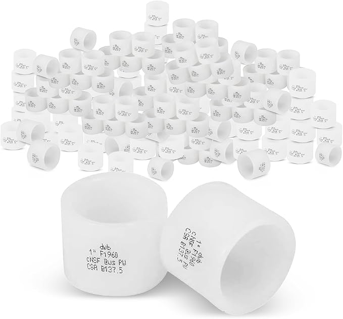 (Pack of 200) Seelink 1 Inch PEX A Expansion Rings, Expansion Rings and Sleeves for PEX A Pipe and Fitting Connection