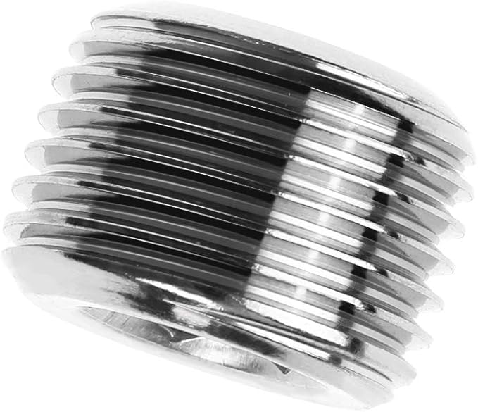 Joywayus 2Pcs Stainless Steel Internal Hex Countersunk Thread Socket Pipe Plug 3/8"NPT Male