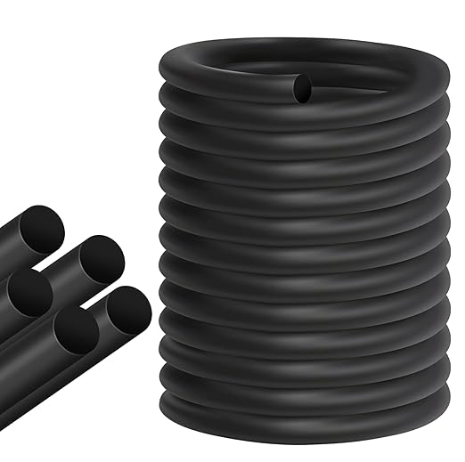 ToLanbbt Backer Rod EPDM Rubber 3/4" Diameter x 20' Length Caulk Saver Door Window Weather Stripping Seal for Concrete Filling Joints and Gaps (Black)
