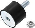 uxcell M10 Rubber Mounts, 1Pcs 40x30mm(DxH) Rubber Cylindrical Anti Vibration Isolator Shock Absorber with Lock Nut for Car Bobbin Generator Air Compressors