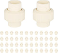 (50 Pack) EFIELD 3/4" Inch CPVC Slip Union, CTS x CTS Union Solvent Connection Fittings,(CPVC031-50PCS)