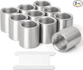 TAISHER 2PCS 304 Stainless Steel Cast Pipe Fitting, Coupling, 1" x 1" NPT Female Threaded
