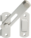 Alise 4 inch Heavy Duty Flip Latch Gate Latches, Safety Door Lock for Barn Wood Fence Sliding French Doors,SUS304 Stainless Steel Gate Hardware MS9500-LS Brushed Nickel