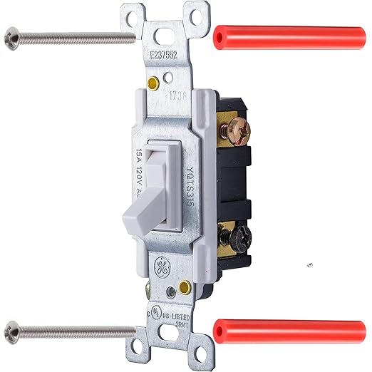 Electrical Outlet Box Extender Kit，Electrical Outlet Spacers, 60 Pack Electric Box Receptacle Extender Kit Include 30 Pieces Round Switch Spacers and 30 Screws for Fixing Outlets