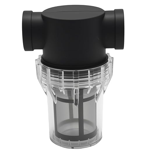 MDEOOSKY 3/4" Female NPT in-Line Strainer, 100-mesh Pre-Piped Filter, Suitable for Garden Hoses, Car Washing, and Small Aquaculture Water Purifiers