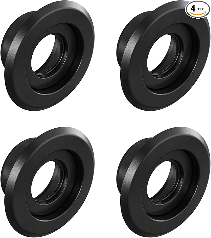 Recessed Fire Sprinkler Escutcheon 3/4 in. IPS - 2 Piece in Black - Depth Adjustment Range up to 3/4 in. for Fire Sprinkler Trim