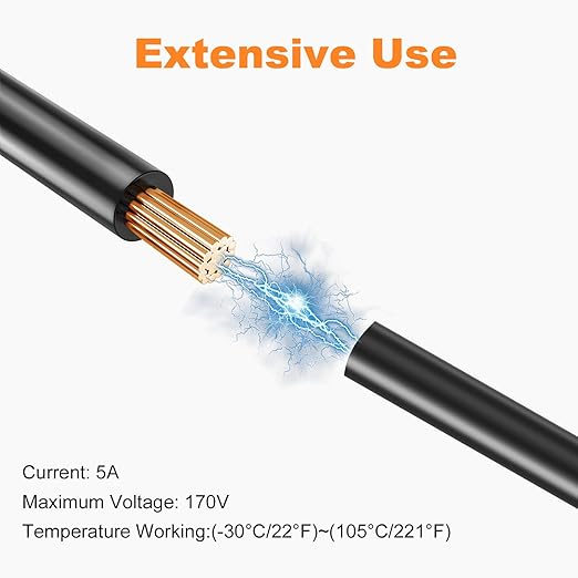 16/2 Low Voltage Landscape Wire 250FT Outdoor Landscape Lighting Cable 12 Gauge 2 Conductors Low Voltage Wire for Landscaping Lights,Copper Clad Aluminum Direct Burial