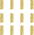 SUNGATOR 12-Pack 1/2" Pex Coupling, No Lead Brass, 1/2 Inch Pex Fittings, NSF, UPC Certified