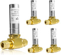 Water Hammer Arrestor,3/8" OD Comp. X 3/8" OD Tee Stainless Steel Water Arrestor,for Dishwasher Connection(5PACK,Stainless Steel Arrestor)(HAMMER013-5Pack)