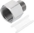 uxcell Pipe Fitting Reducing Adapter, ZG1/2" Male x 3/4" NPT Female 304 Stainless Steel Reducer Connector for Water Oil Air Pressure Gauge, Silver