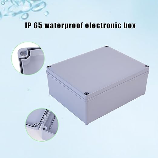 12" x 10" x 4" ABS Plastic Dustproof Waterproof Box IP65 Junction Boxes Project Junction Conduit Box Enclosure Use for Outdoor and Indoor