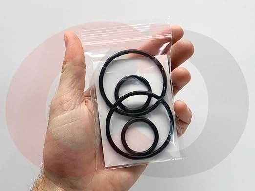 Captain O-Ring – Replacement O-Rings for Rusco/Vu-Flow Spin-Down, Sediment Trap Filters (2 Sets) [Select Size .75OR, 1OR, 1.5OR, or 2OR] (3/4" Filter (.75OR) - 2 Sets)