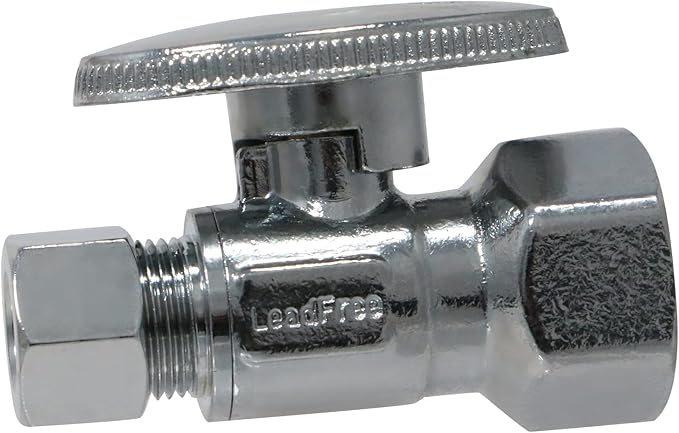 XFITTING 1/2 Inch Female NPT x 3/8 OD Compression Straight Valve, 30-1-4=5XX, 5 Pieces