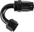 EVIL ENERGY 16AN Hose End Fitting 150 Degree Swivel for CPE Braided Fuel Hose Black