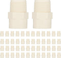 (50 Pack) EFIELD CPVC CTS Male Adapter Fittings, 3/4" Slip X 3/4" Male Thread,(CPVC034-10-50PCS)
