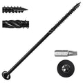 Deck Screws #14 x 5 inch, (137pcs) 5lb Heavy Duty Outdoor Wood Screws,Black Rust Resistant Epoxy Coated,Torx Drive Head,with T30 Star Bit