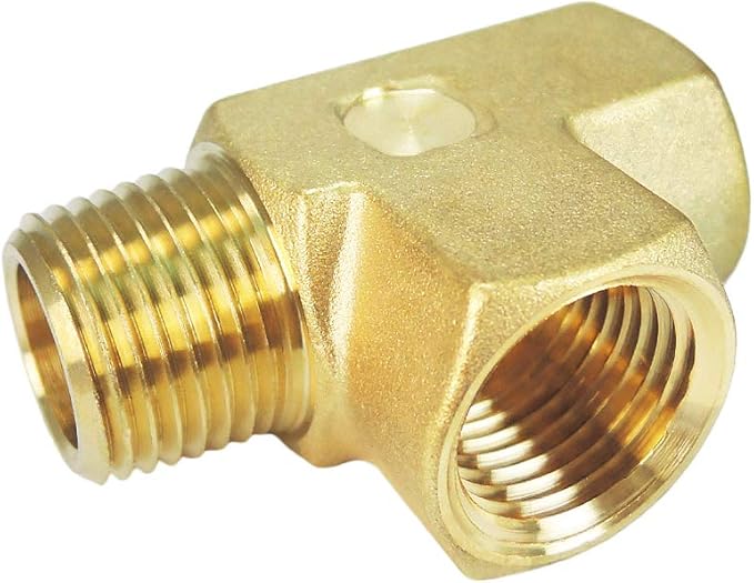 Nigo Forged Brass Tee - 3-Way Brass, Tee Fitting (1 1/2" x 1/2" x 1/2")