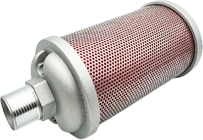 M10 Air Compressor Muffler 1" NPT Male, Air Exhaust Silencer 145 PSI for Dryer Compressor Air Pump, Compressed Air Equipment and Systems, Replace 0111010