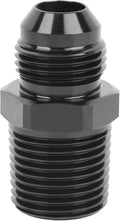 EVIL ENERGY 8AN Male Flare to 1/2" NPT Pipe Fitting Adapter Straight Aluminum Black